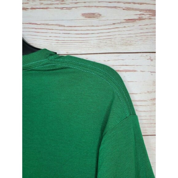 Loose Large Green Boston Red Sox B Logo Heat Gear T Shirt - Picture 6 of 11